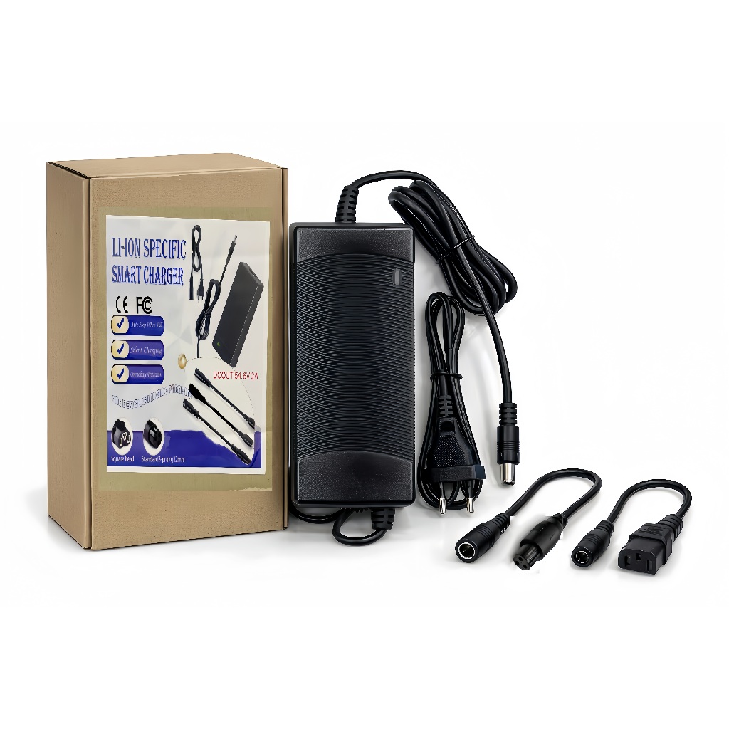 Fonte Carregador Para Bicicleta Scooter moto Elétrica 54.6v 2a Bivolt