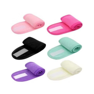 Kit 1 Ate 6 Faixa de cabelo Atoalhada para Limpeza Facial Maquiagem