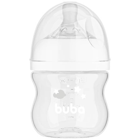 Mamadeiras Buba Anticólica Bico Pétala Silicone Macio Antivazamento 120/270 ml /Kit Bico para Mamadeira Easy