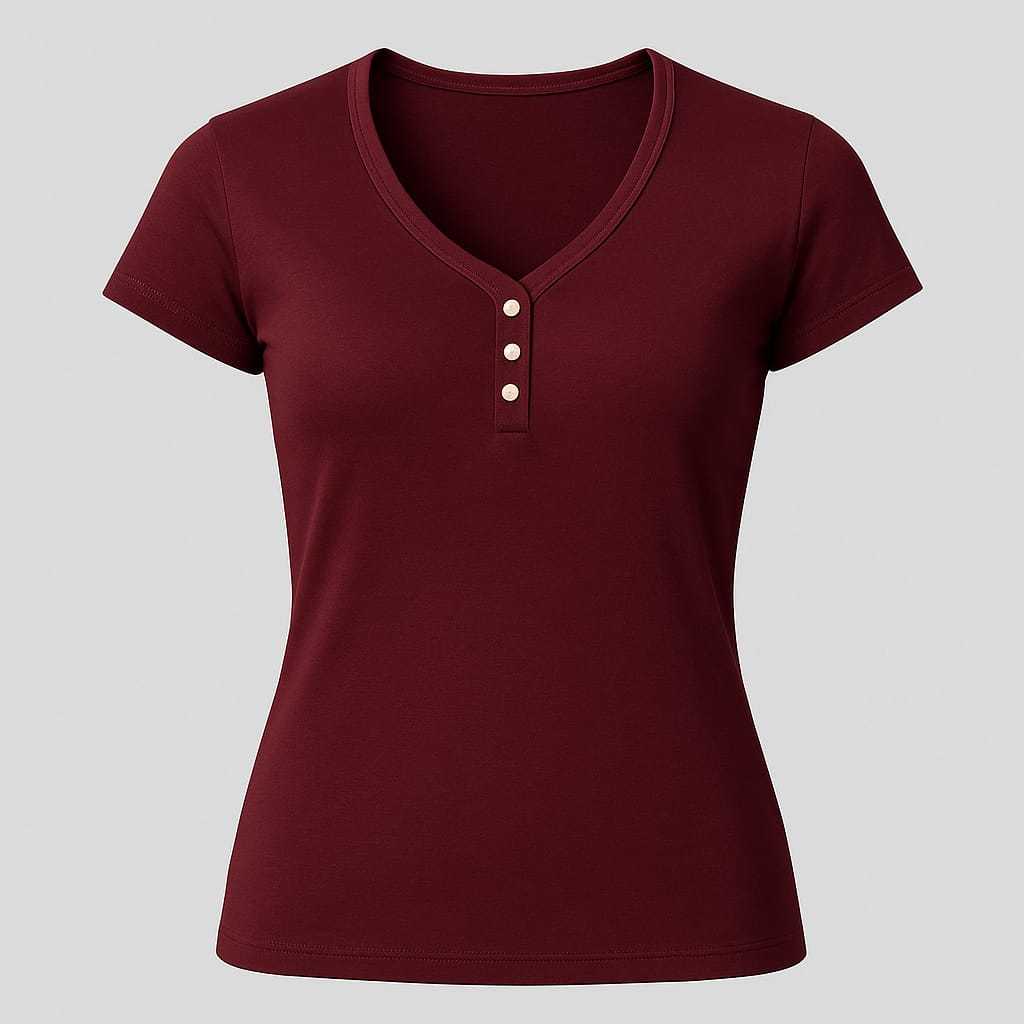 Kit 2 Blusa Feminina Viscolycra Detalhe Botão