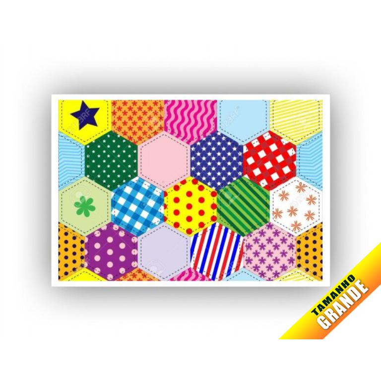 Papel Arroz Retalho para Bolo Grande 30x40cm de 7kg + 4 Faixas Lateral