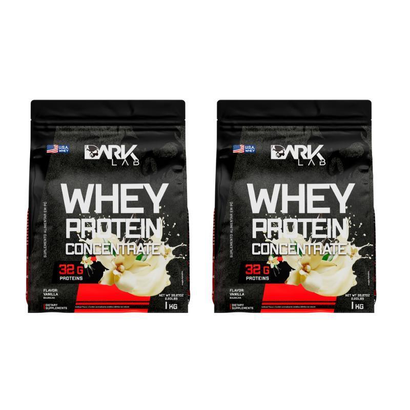 Kit 2X Whey Protein Concentrado 1Kg Dark Lab