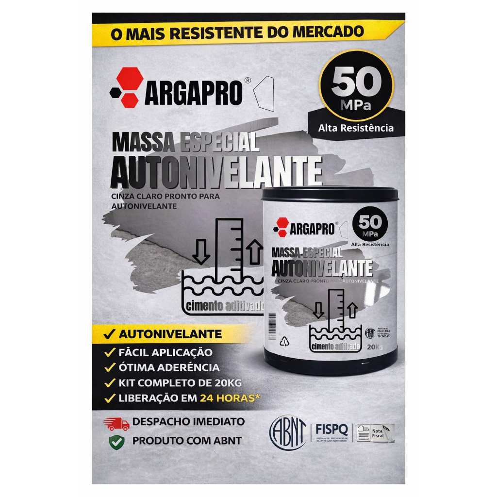 Autonivelante espeçial 50mpa ARGAPRO KIT 20KG