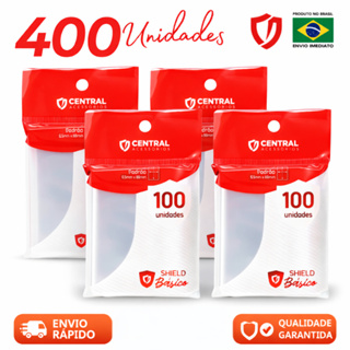 Kit Central Shields Básico 63mm x 88mm 100 Sleeves Cada Pacote Tamanho Padrão Pokemon Magic em Oferta na Shopee