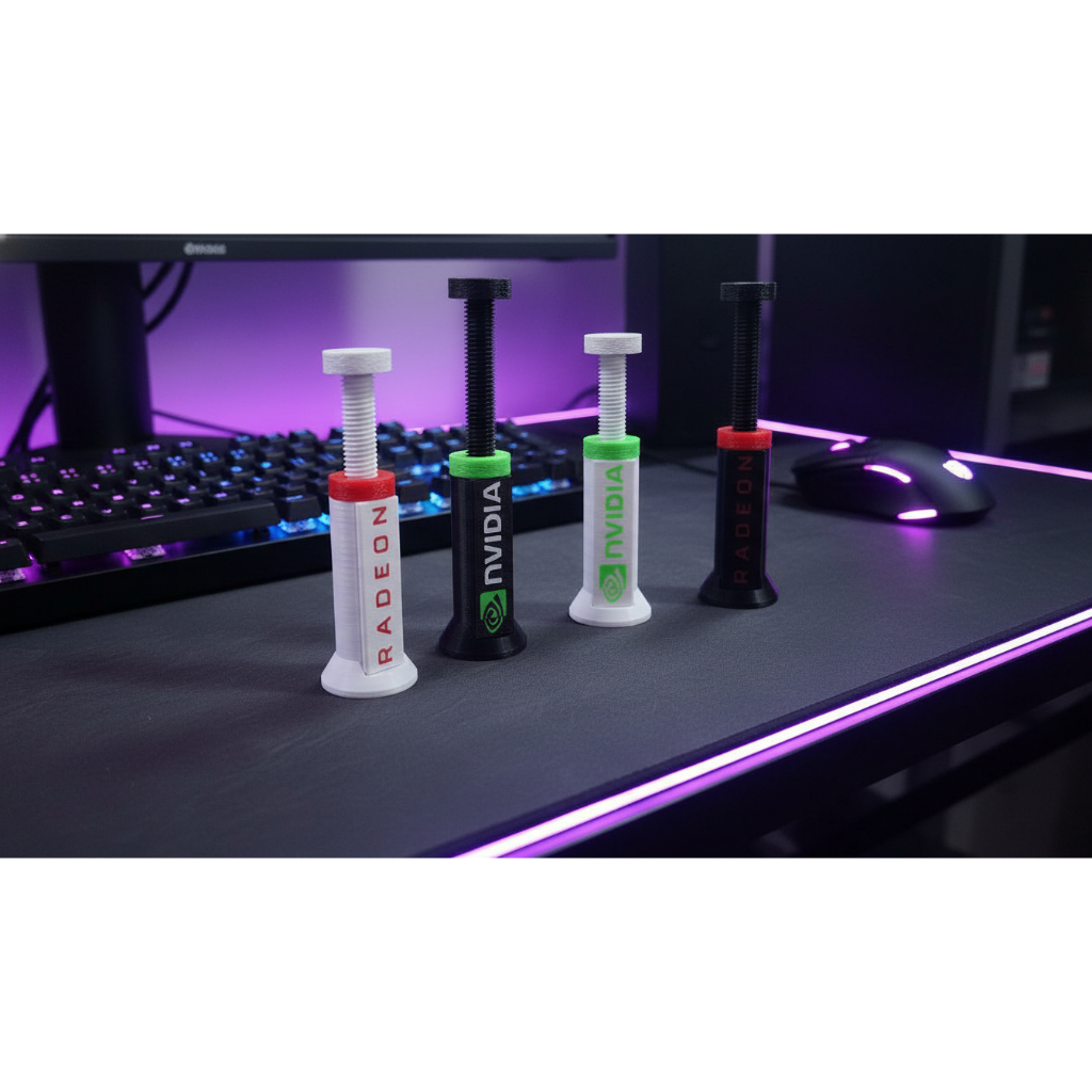 Suporte GPU Vertical Ajustável Previne Dobra da Placa Gamer rtx 4060 3060 3050 5070 radeon rx 6600 580 550