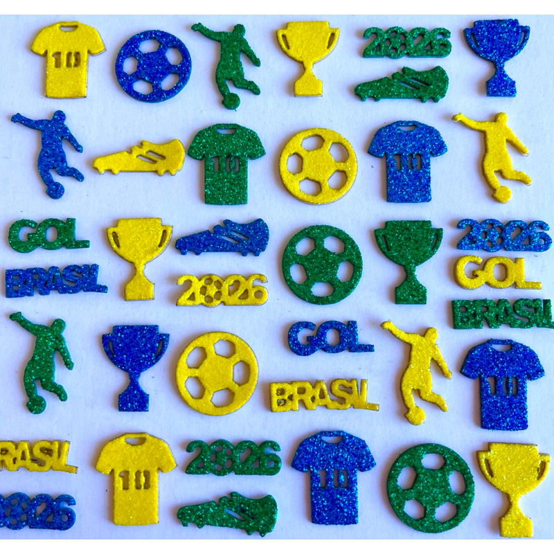 Kit 100 Adesivos Pet Copa do Mundo 2026 Brasil