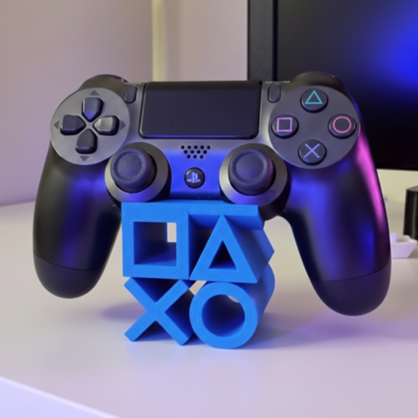 Suporte para Controle PS4 Gamer | Impressão 3D Premium | Base Decorativa em Oferta na Shopee
