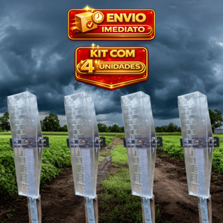 4 Pluviômetro 150mm Medição de Chuva em Oferta na Shopee