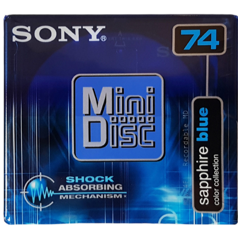 Sony MD MiniDisc Sapphire Blue 74 Minutos MDW-74EL LACRADO