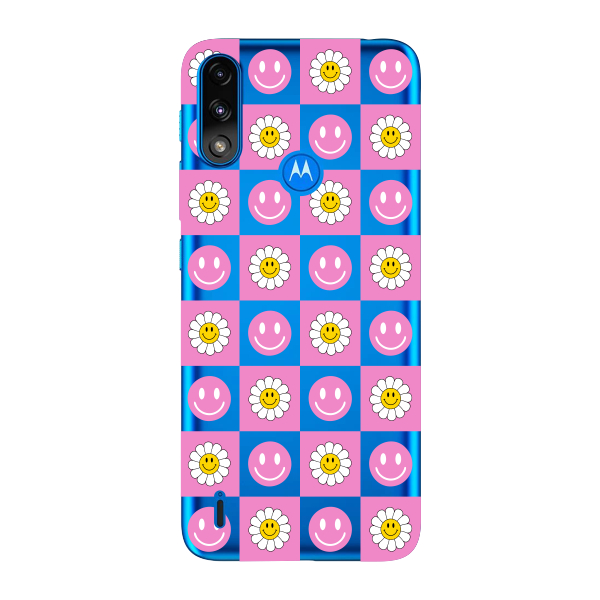 Capinha para Moto E7 Power Anti Impacto Personalizada - Girassol e Smiles
