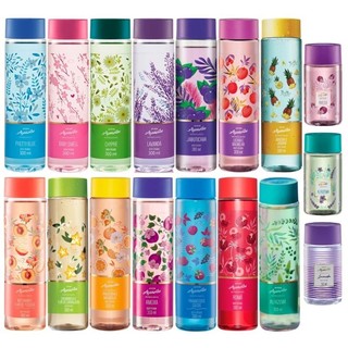 Aquavibe Body Splash 300ml Pretty Blue Ameixa Jabuticaba Lichia e Baunilha Chipre Framboesa e Cassis Fem. Avon Original