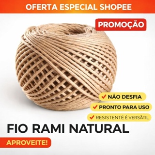Sisal Rami 2mm 100 Gramas para Artesanatos, Convites, Lustres, Sousplat, Tapetes em Oferta na Shopee