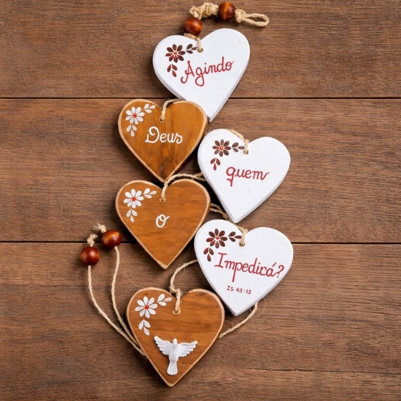 PENCA FIEIRA DE CORAÇÃO DE MADEIRA COM FRASES DECORAÇÃO DE PAREDE PORTA GANCHOS em Oferta na Shopee