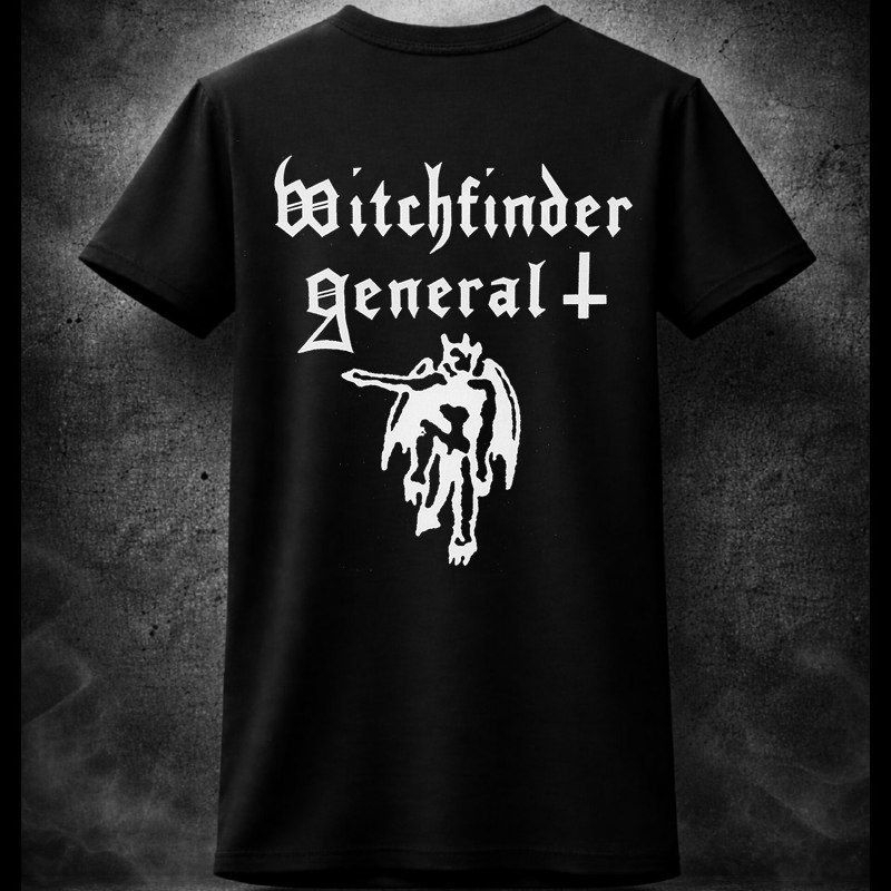 Camiseta Witchfinder General | Doom / Heavy Metal | Logo Branco | 100% Algodão