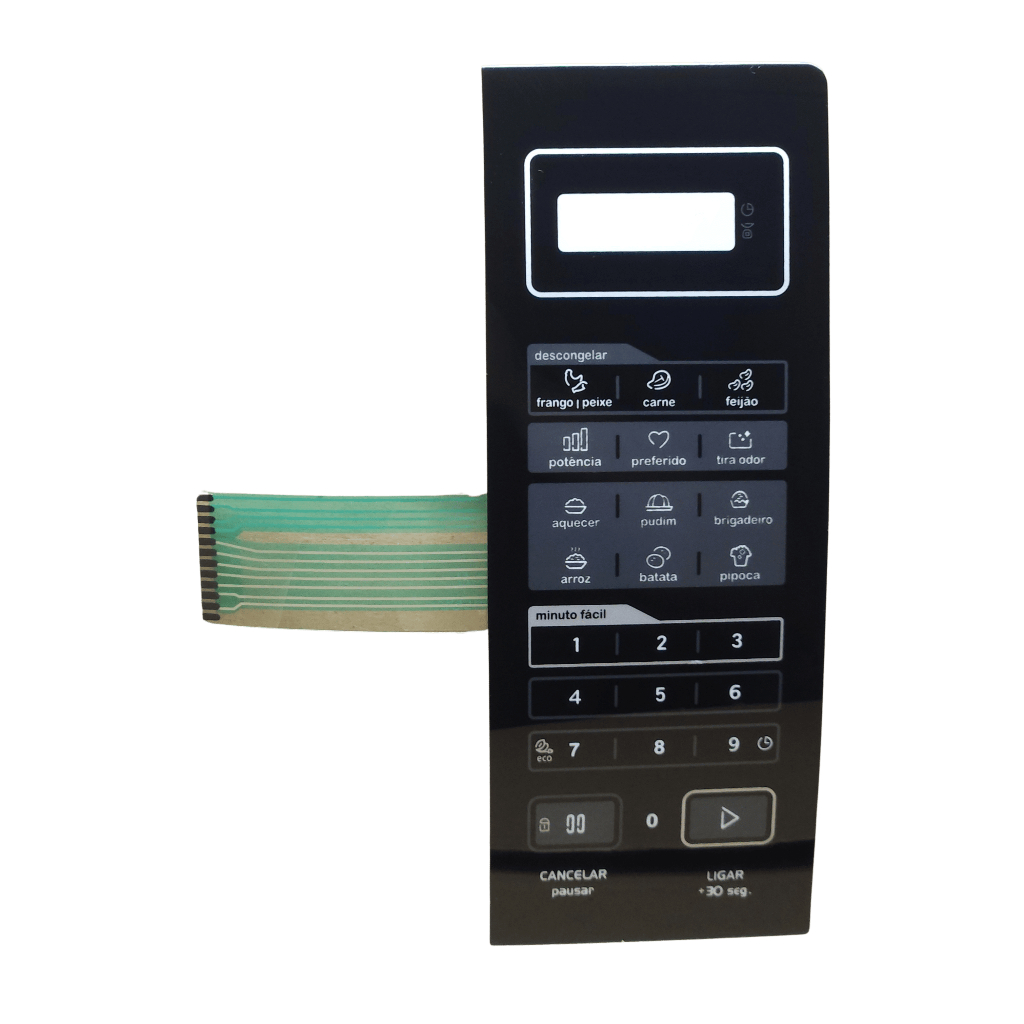 Membrana Teclado Microondas Midea MRAS21 MRAS22 Preta em Oferta na Shopee