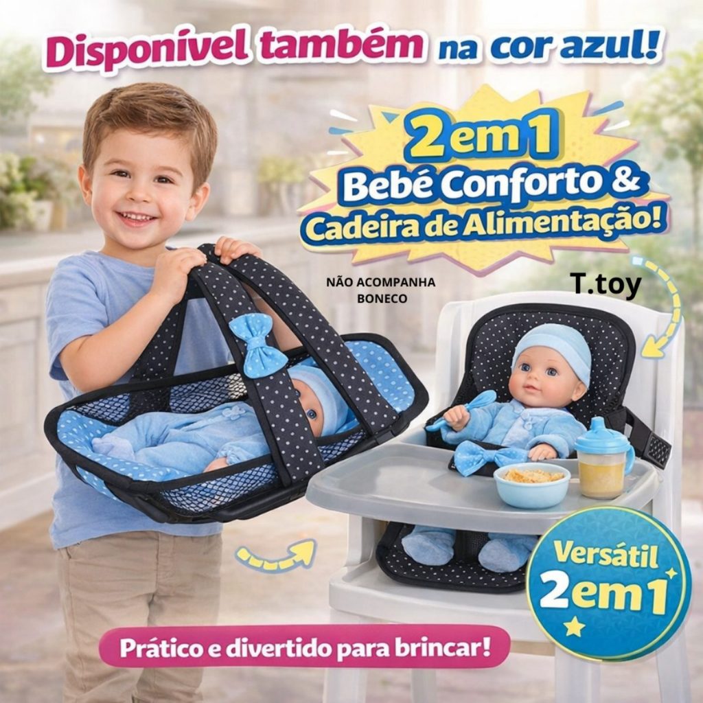 Bebê Conforto Para Bonecas Boneco Brinquedo De Criança Menina Menino Infantil Kids Cadeirinha Boneca Promoção