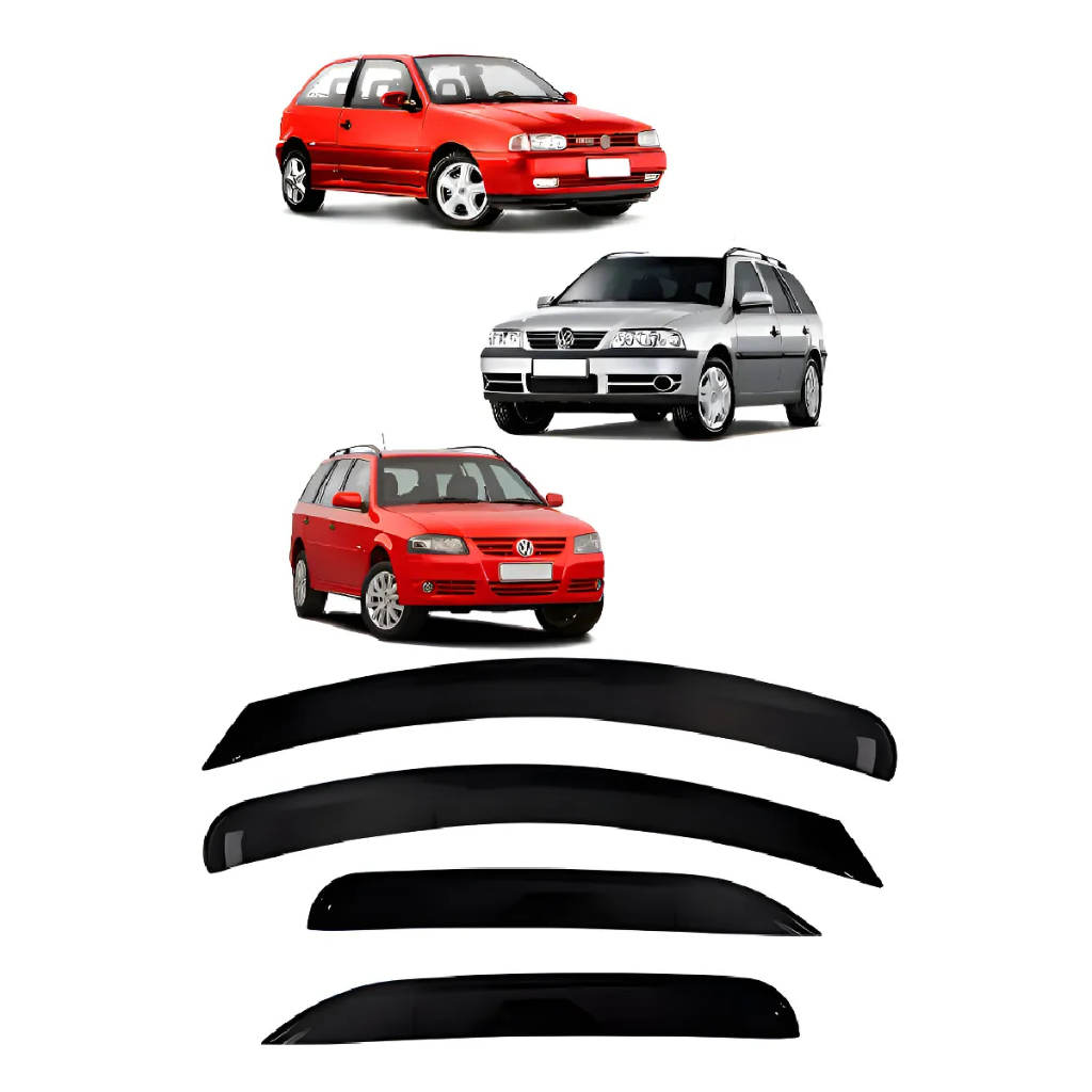 Defletor Calha Chuva Vw Gol Bola/parati G2/G3/G4 1998-2014 4p - 30001A Defletor Calha Chuva Vw Gol Bola/parati G2/G3/G4 1998-2014 4p - 30001A