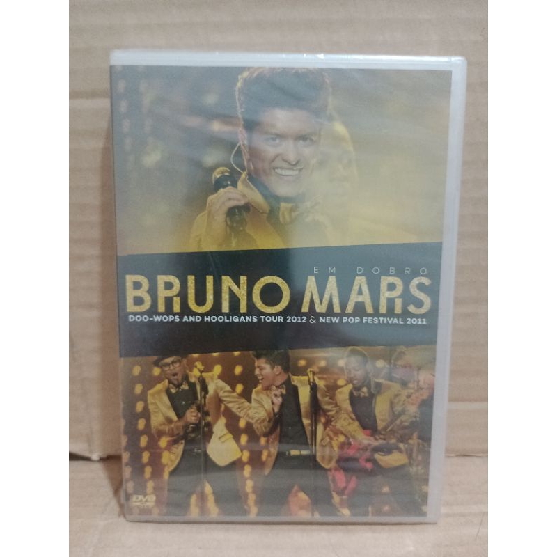 DVD BRUNO MARS EM DOBRO- NEW POP FESTIVAL 2011/DOO-WOPS AND HOOLIGANS TOUR 2012 (ORIGINAL/LACRADO)