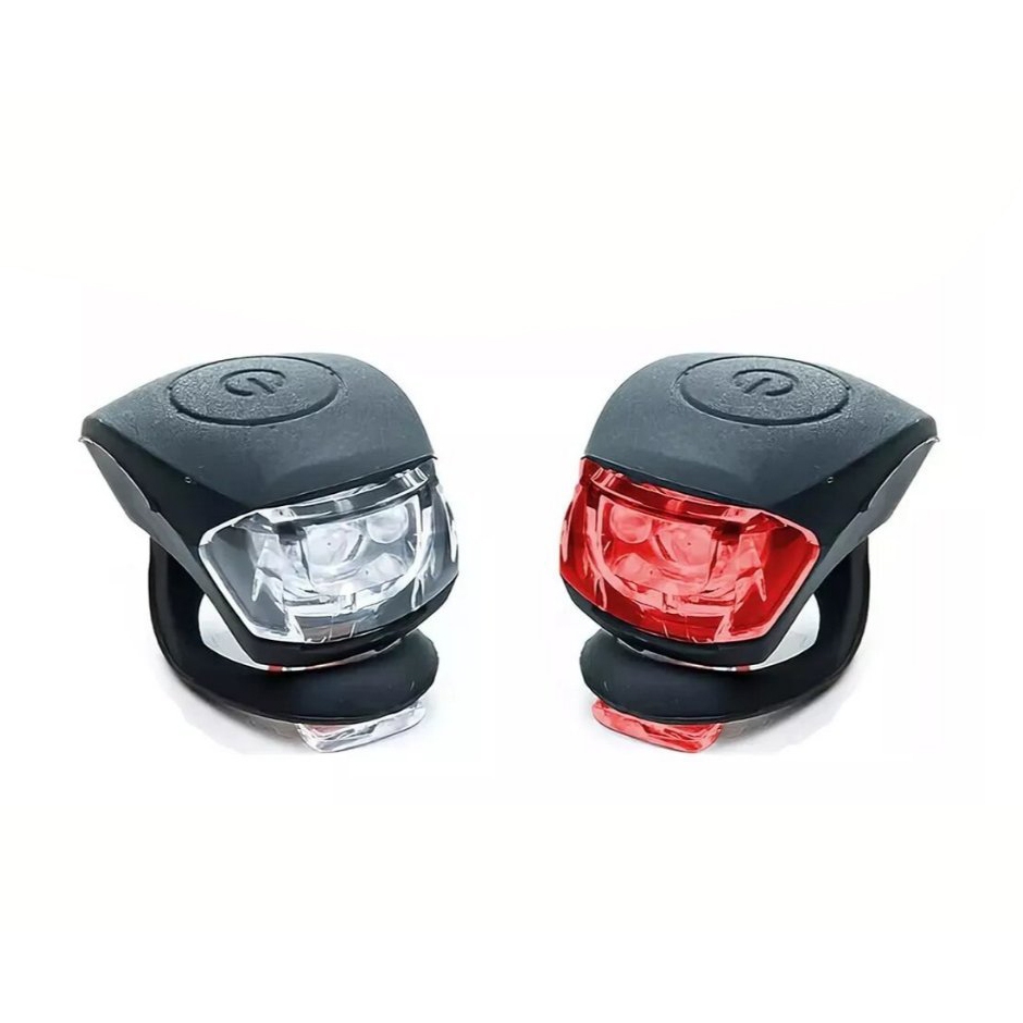 Sinalizador Luz Led Pisca Dianteiro Traseiro Silicone Bike