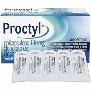 Proctyl Supositório 15un original em Oferta na Shopee