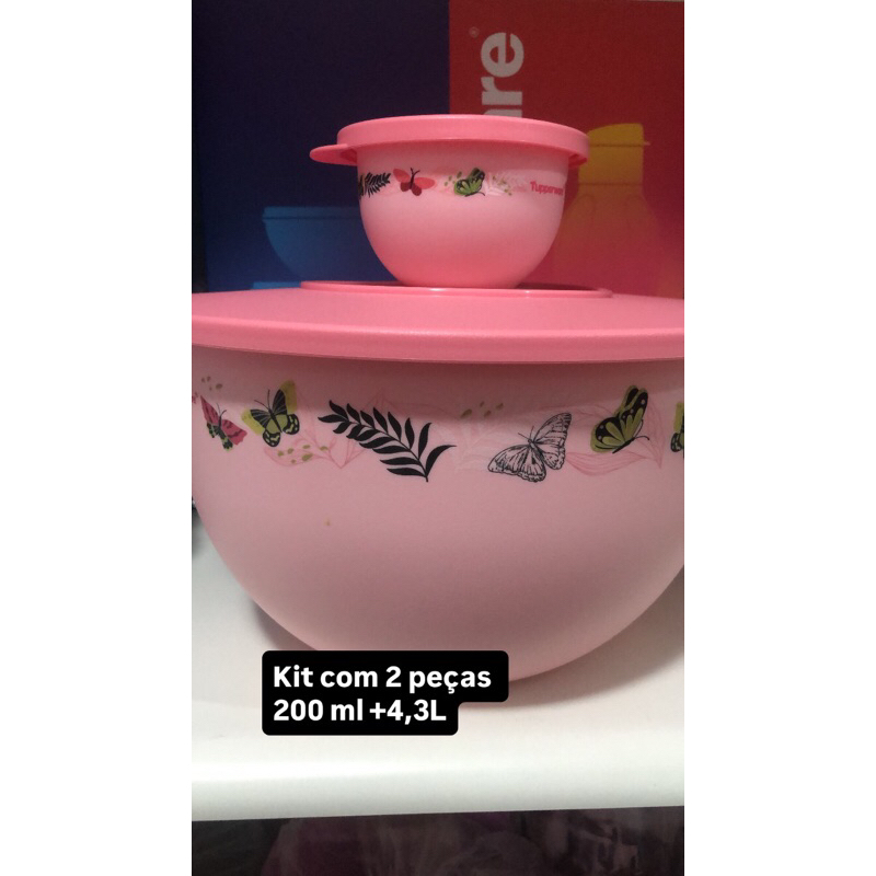 litro Tupperware Tigela Murano 4,3 Litro