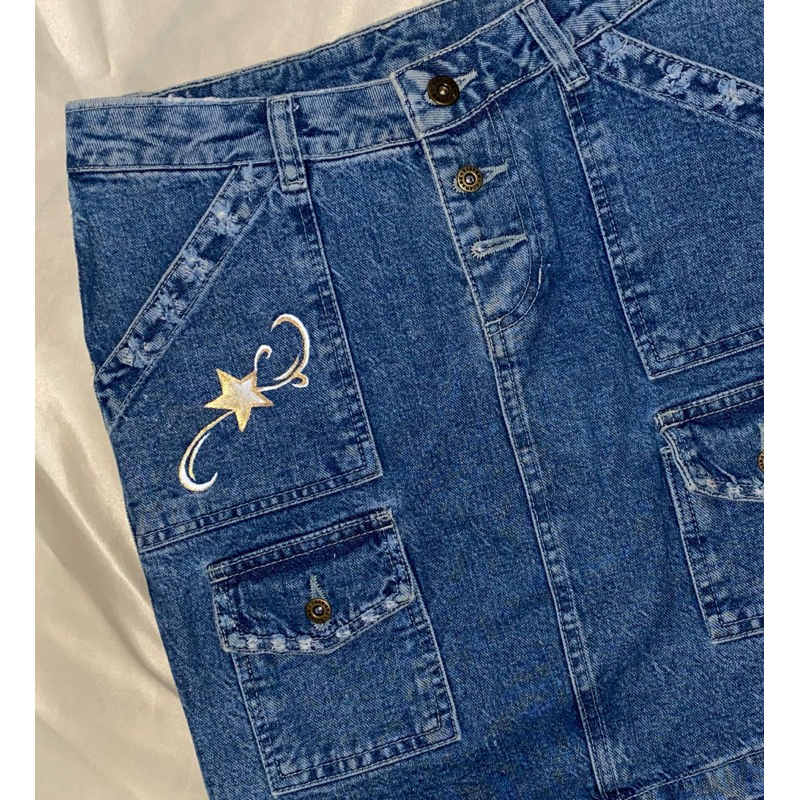 Brechó: Saia Jeans Y2K