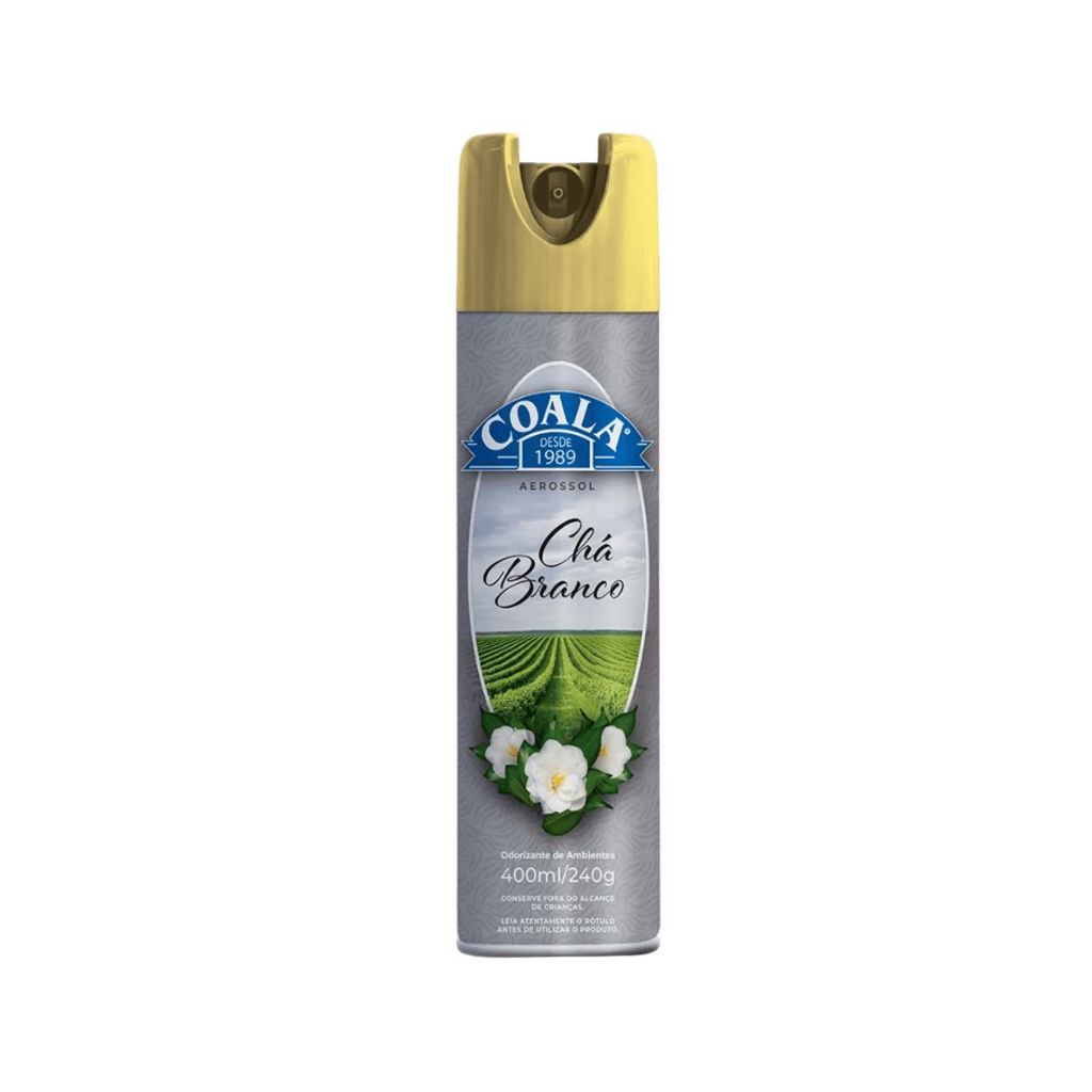Odorizador de ambientes Coala Chá Branco - Aerossol 400ml