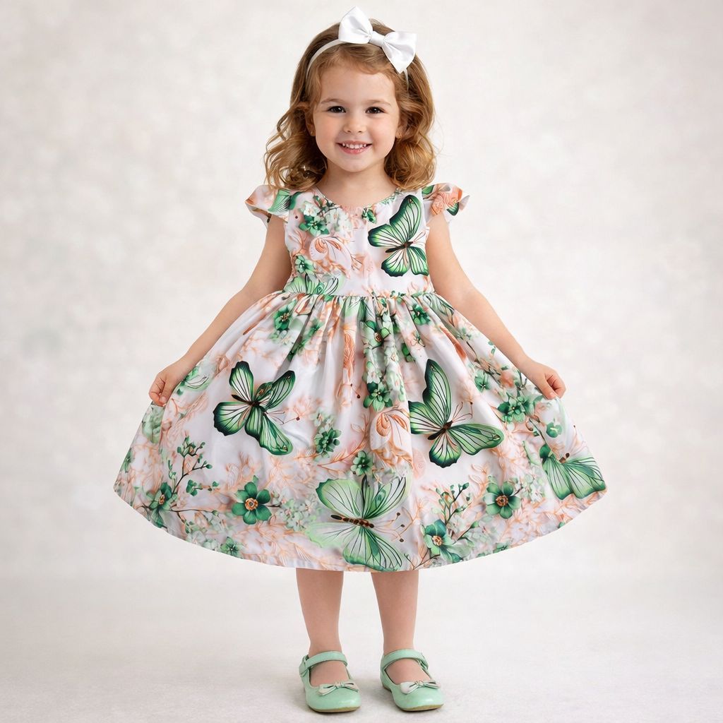 Vestido Infantil Festa flores  Estampado Casamento Menina Colorido e Liso 3 a 10 Casual em Oferta na Shopee