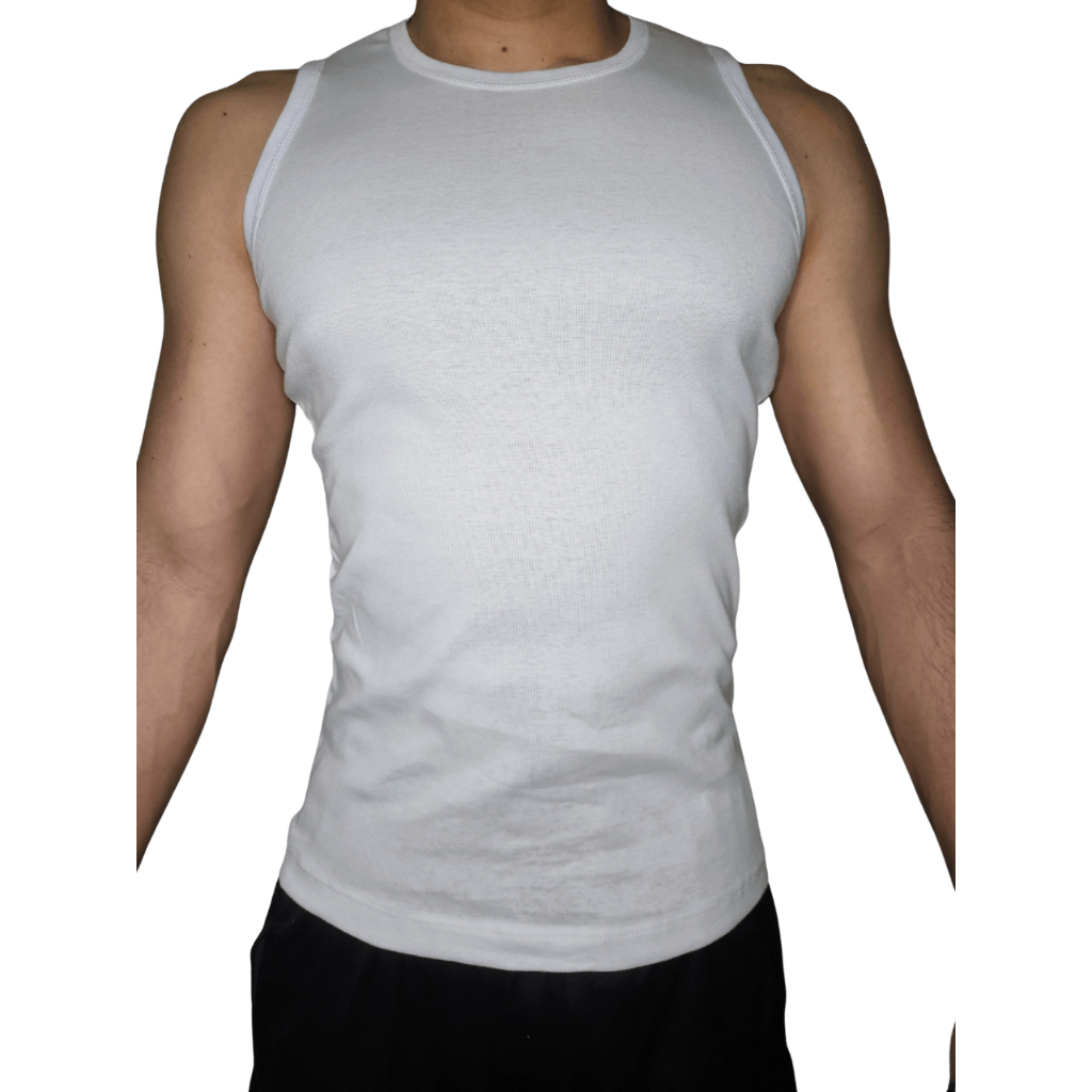 Regata Masculina Algodão com Elastano Conforto Academia Casual