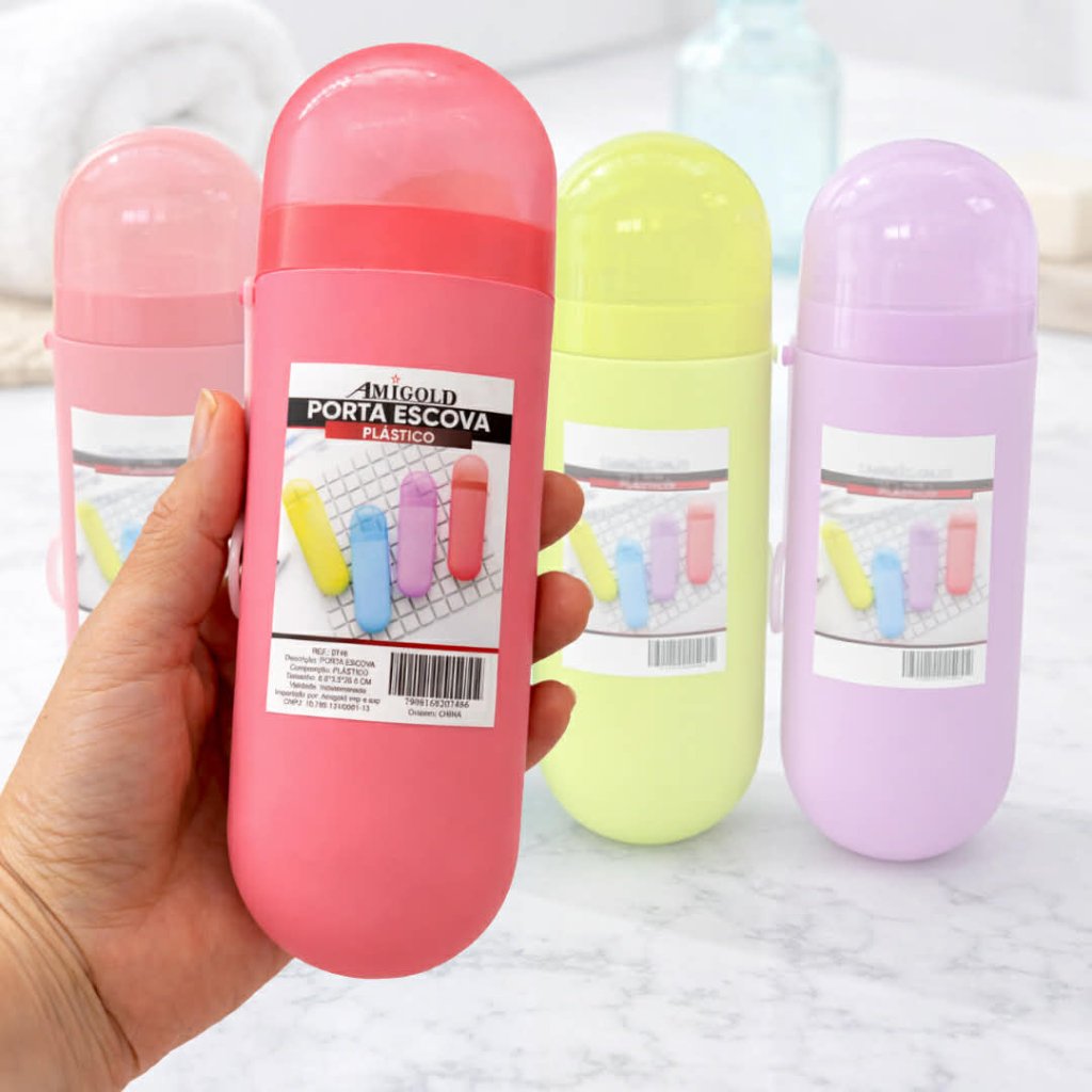 Estojo Porta Escova de Dente e Utensílios Portátil AM0746 1 Unidade em Oferta na Shopee