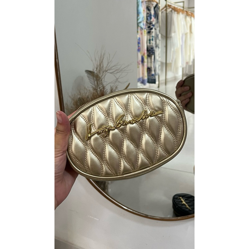 Bolsa inspiração luiza Barcelos redonda alça de corrente