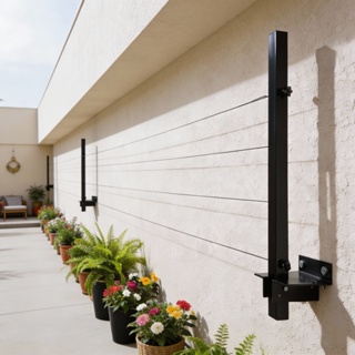 Varal Retrátil de Parede Dobrável 2 a 3 Hastes + Corda Reforçada e Kit de Instalação Varal de Roupa em Oferta na Shopee