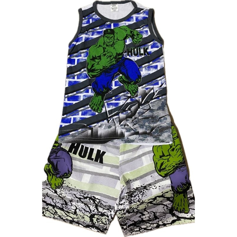 Conjunto Infantil Hulk - Camisa -  Short -  Heróis - Marvel - Criança