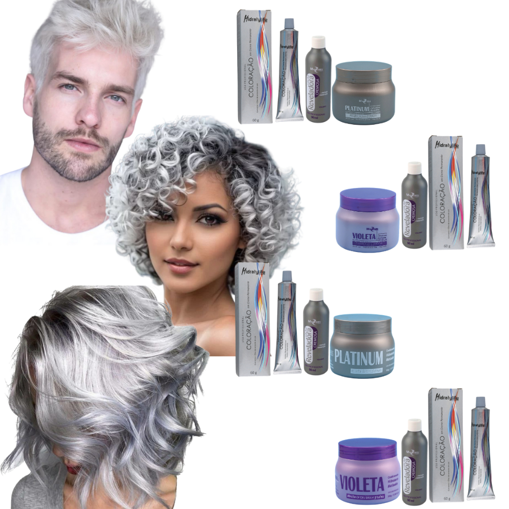 Kit Completo Mairibel 12.21 Loiro Branco Platinado + Ox 10/20/30/40 + Matizador | Profissional