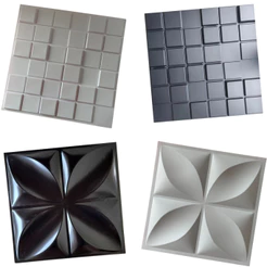 Kit 30 / 40 / 50 / 60 / 75 Placas PVC 3d Revestimento De Parede Decorativa 25 cm