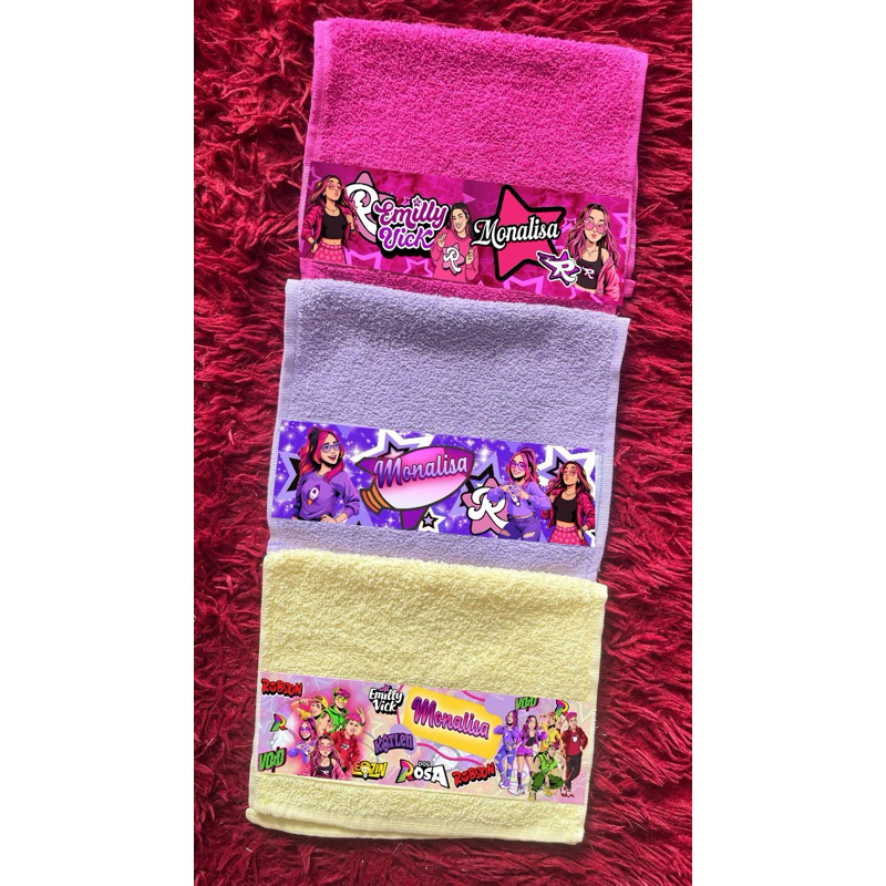 KIT COM 3 TOALHINHAS DE BOCA PERSONALIZADA COM NOME TOALHA DE BOCA PARA CRECHE TOALHA PERSONALIZADA INFANTIL LAVABINHO