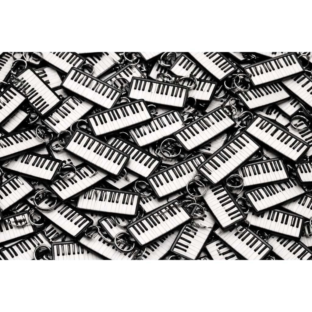 Kit Chaveiros Teclado Musical Para Alunos Cantores Professores Nota Notas Aluno