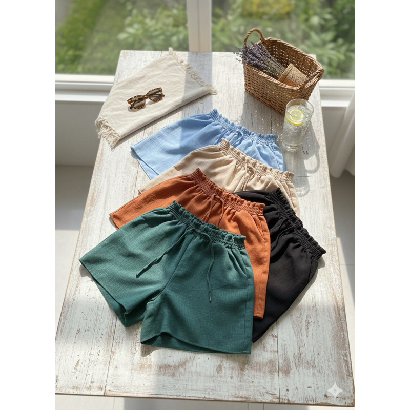 Short Viscolinho Feminino Leve e Confortável