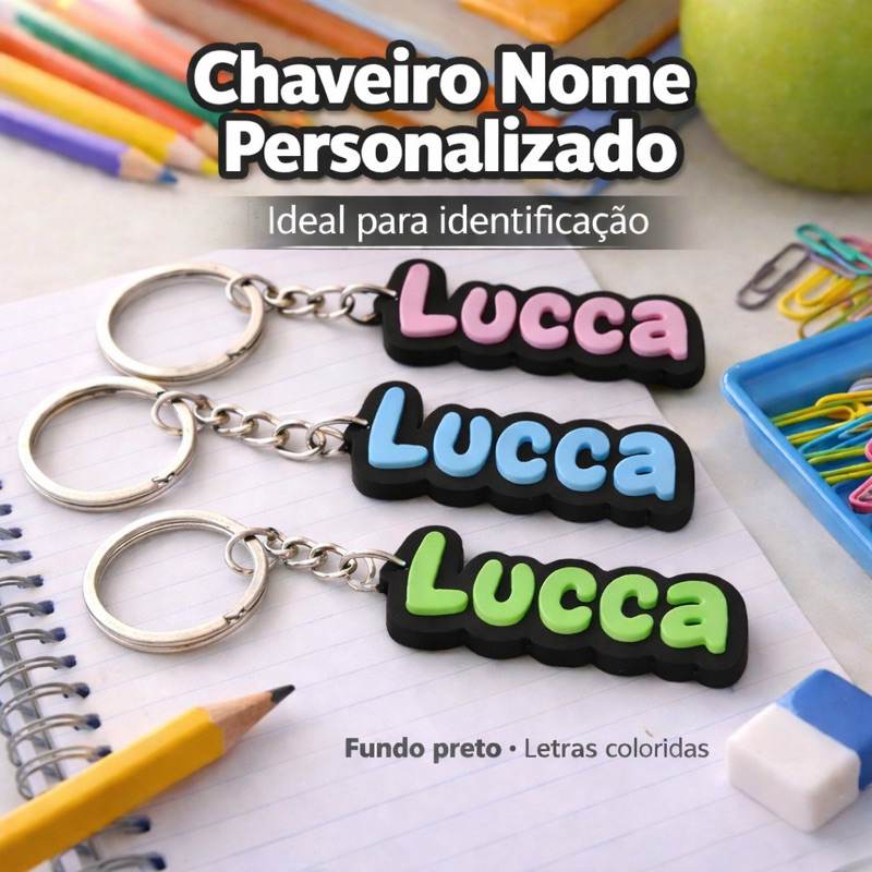 Chaveiro  Nome Personalizado em Oferta na Shopee