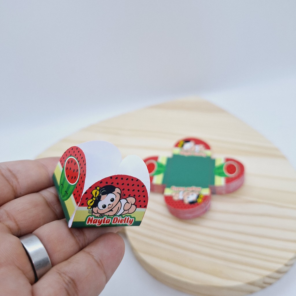 Forminha de Doces Brigadeiro MAGALI BABY - 4 pétalas - Decoração - Aniversário - Mêsversario - Festa Infantil