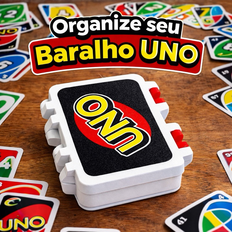 Caixa Box para Uno Baralho Jogo Uno Box Proteção Organizador em Oferta na Shopee