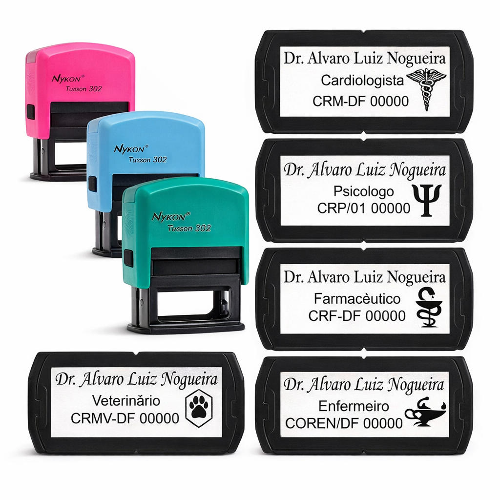 Carimbo Automático Nykon 302 Personalizado – Ideal para Uso Profissional