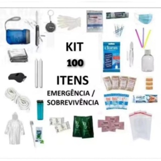 Kit para Mochila de Emergência com + de 100 itens. em Oferta na Shopee