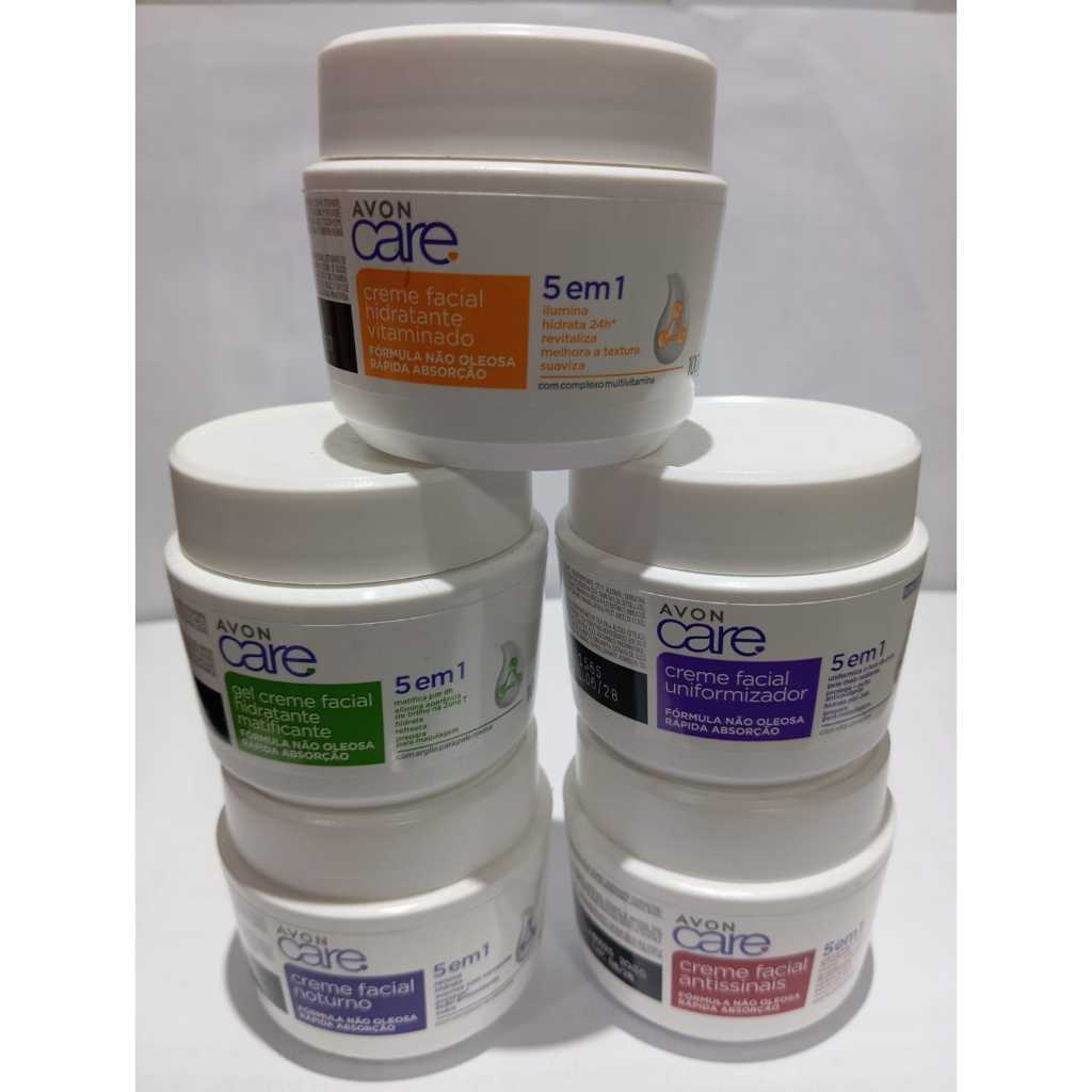 Avon Care Creme Facial 5 em 1 | Antissinais • Matificante • Noturno • Uniformizador • Vitamina C