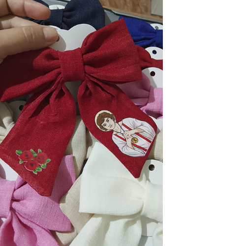 Laço Personalizado para Coroinhas – Religioso | Batizado, Primeira Comunhão e Missa