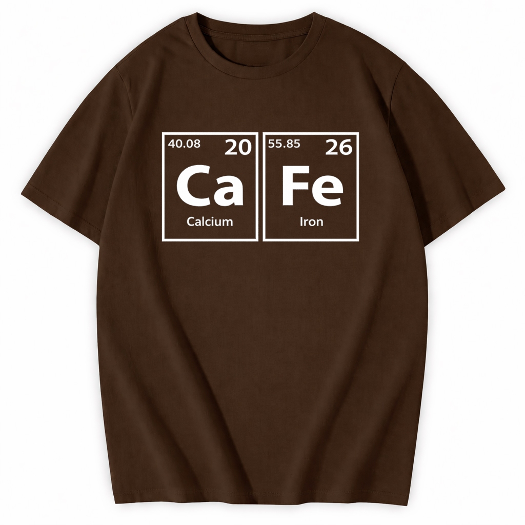 Camiseta Masculina Cafe Estampa Criativa Química Humor Algodão