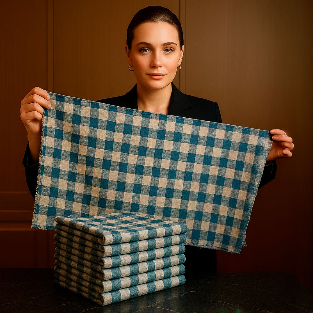 Kit com 3/5/10/15 Panos de Chão Xadrez 70x45cm Extra Grande – Limpeza Geral e Profissional