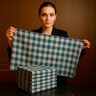 Kit com 3/5/10/15 Panos de Chão Xadrez 70x45cm Extra Grande – Limpeza Geral e Profissional