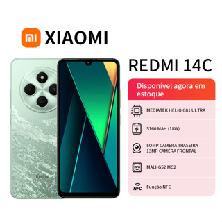 Xiaomi Redmi 14C Dual SIM Dual Standby Smartphone/4/128G/8/256G Global Smart em Oferta na Shopee