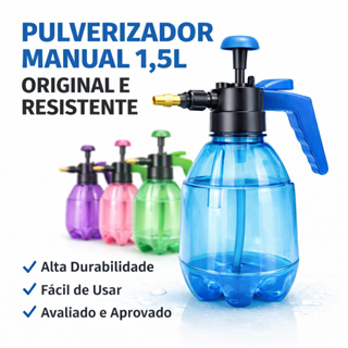 PULVERIZADOR MANUAL 1,5L ORIGINAL E RESISTENTE em Oferta na Shopee